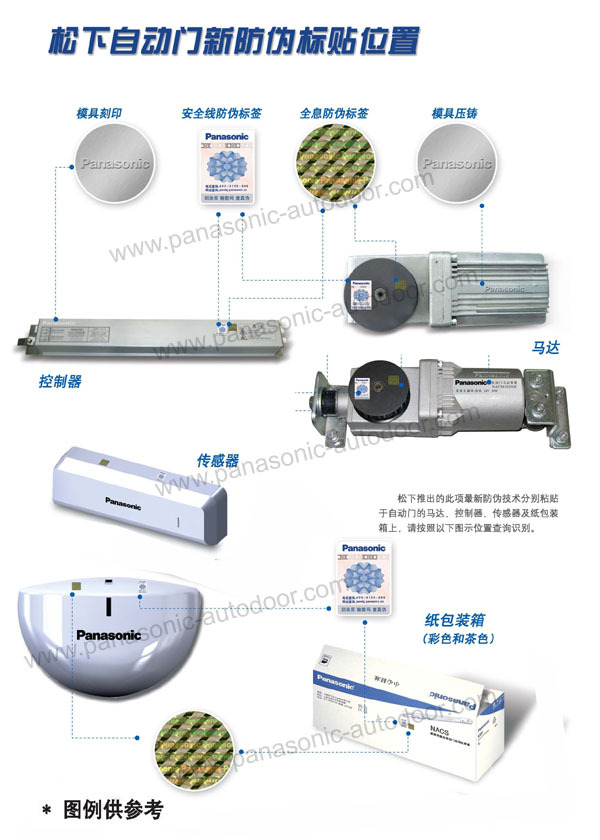 松下自动门防伪